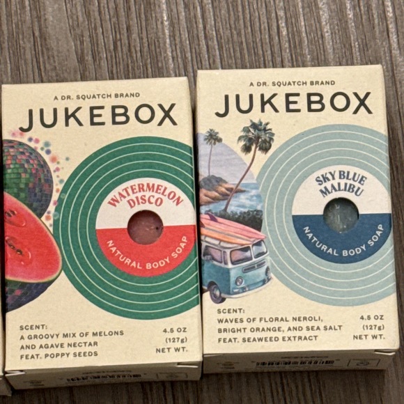 NWT Dr Squatch Lavender, Vanilla, Watermelon, Natural Body Soap Set - Picture 8 of 9